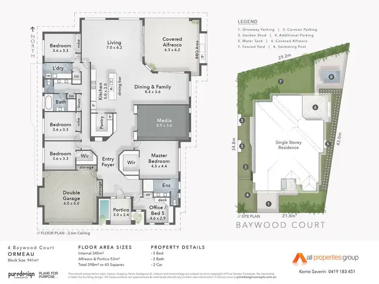 Floorplan of Homely house listing, 4 Baywood Court, Ormeau QLD 4208