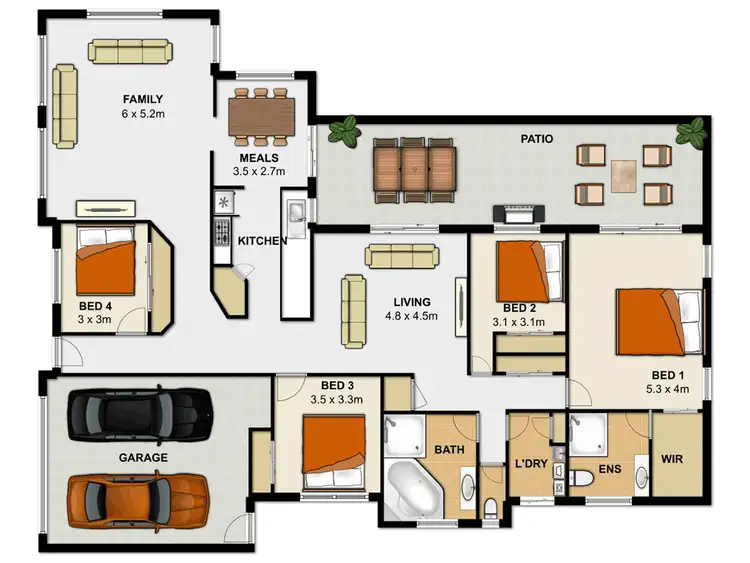 Floorplan of Homely house listing, 5 Kondalilla Close, Parkinson QLD 4115