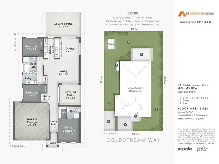 Floorplan of Homely house listing, 21 Coldstream Way, Holmview QLD 4207