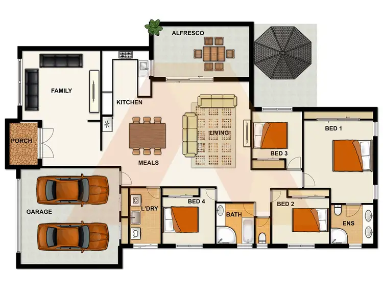 Floorplan of Homely house listing, 10 Thames Drive, Regents Park QLD 4118