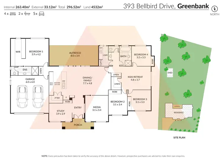 Floorplan of Homely house listing, 393 Bellbird Drive, Greenbank QLD 4124
