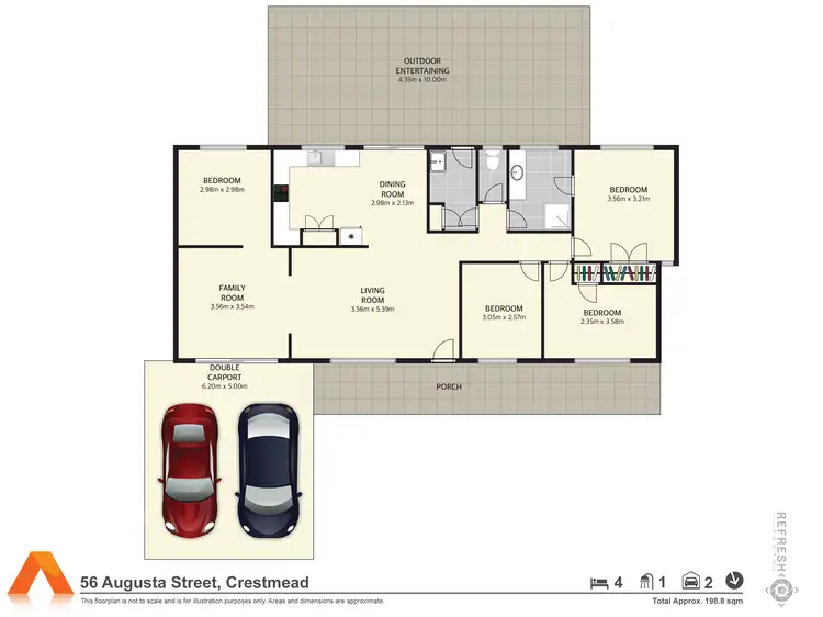 Floorplan of Homely house listing, 56 Augusta Street, Crestmead QLD 4132