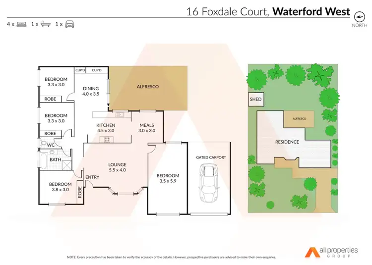 Floorplan of Homely house listing, 16 Foxdale Court, Waterford West QLD 4133