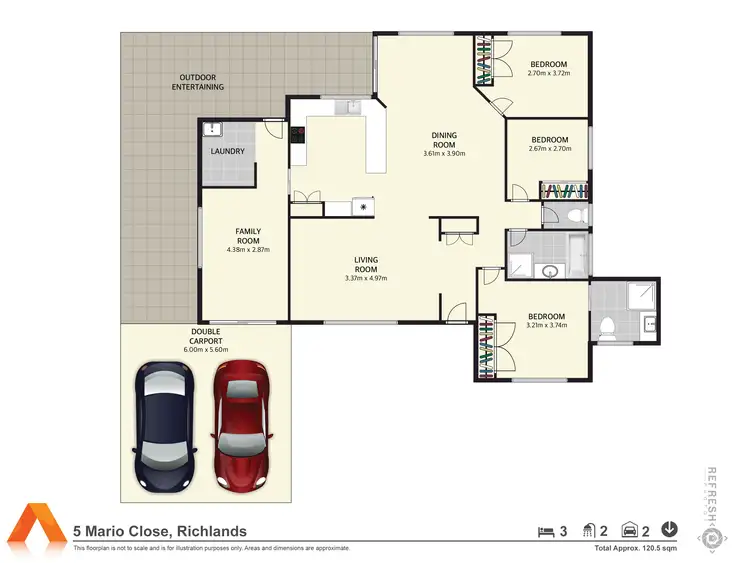 Floorplan of Homely house listing, 5 Mario Close, Richlands QLD 4077
