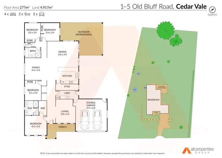 Floorplan of Homely house listing, 1-5 Old Bluff Road, Cedar Vale QLD 4285