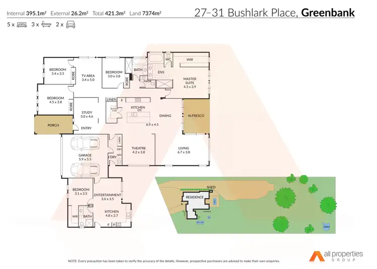 Floorplan of Homely house listing, 27-31 Bushlark Place, Greenbank QLD 4124
