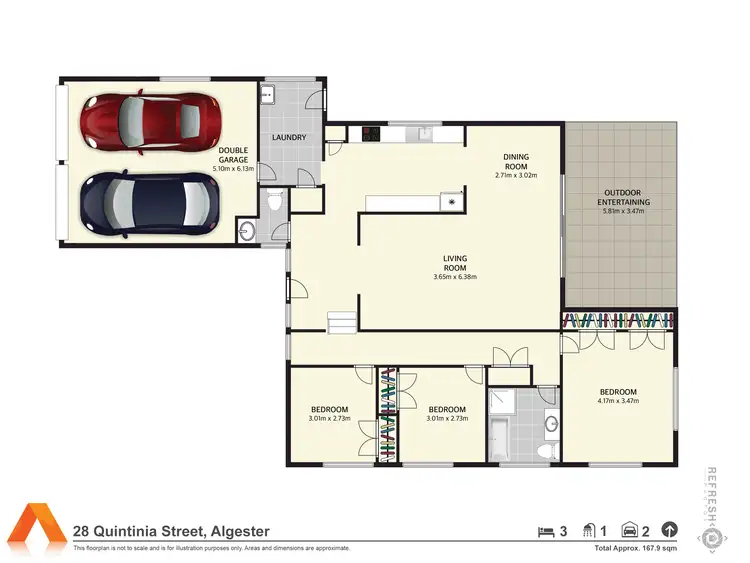 Floorplan of Homely house listing, 28 Quintinia Street, Algester QLD 4115