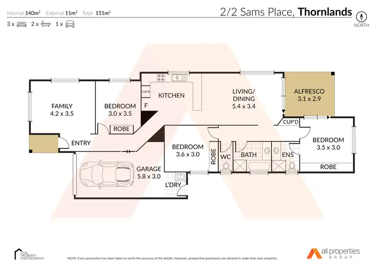Floorplan of Homely house listing, 2/2 Sam Place, Thornlands QLD 4164