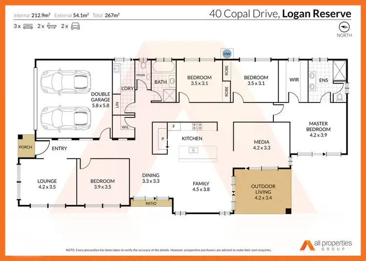 Floorplan of Homely house listing, 40 Copal Drive, Logan Reserve QLD 4133