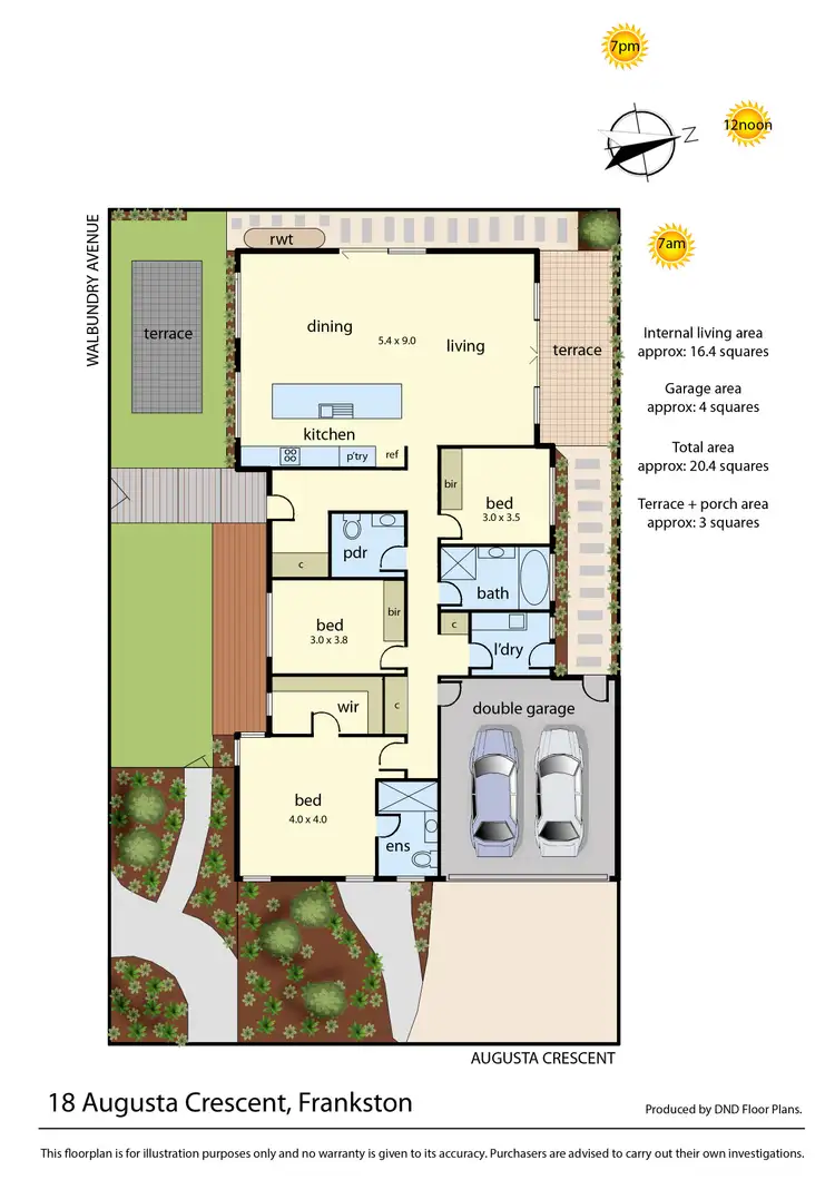 Floorplan of Homely house listing, 18 Augusta Crescent, Frankston VIC 3199
