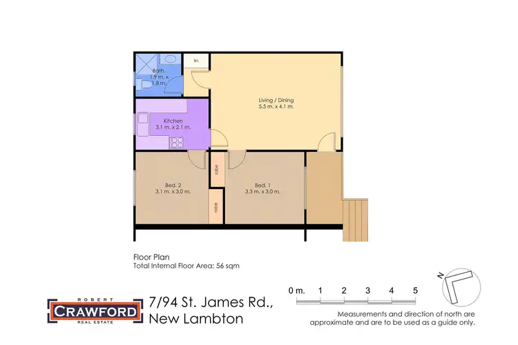 Floorplan of Homely unit listing, 7/94 St James Road, New Lambton NSW 2305