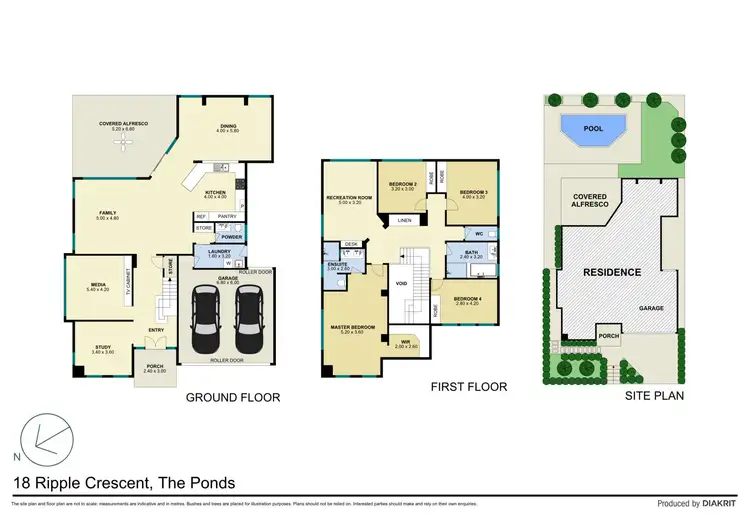 Floorplan of Homely house listing, 18 Ripple Crescent, The Ponds NSW 2769