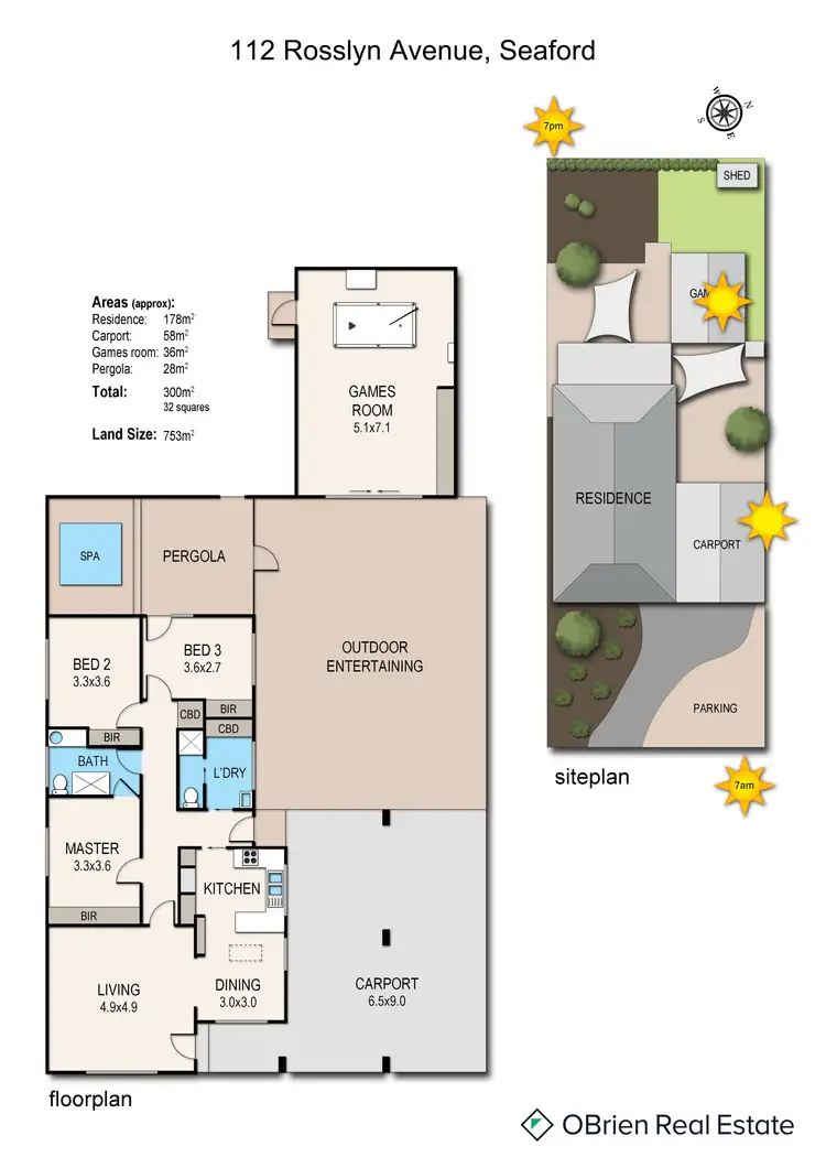 Floorplan of Homely house listing, 112 Rosslyn Avenue, Seaford VIC 3198