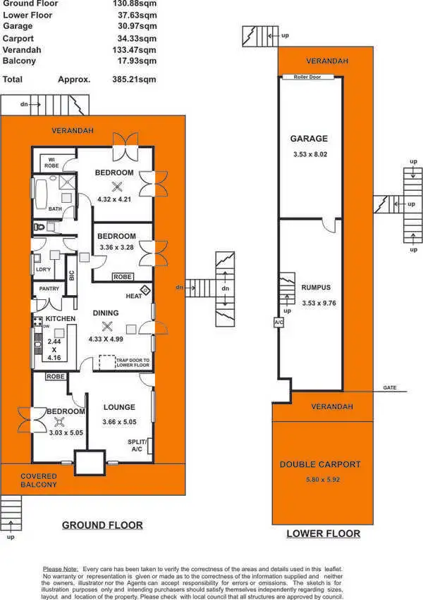 Floorplan of Homely house listing, 5 Turner Crescent, Stirling SA 5152
