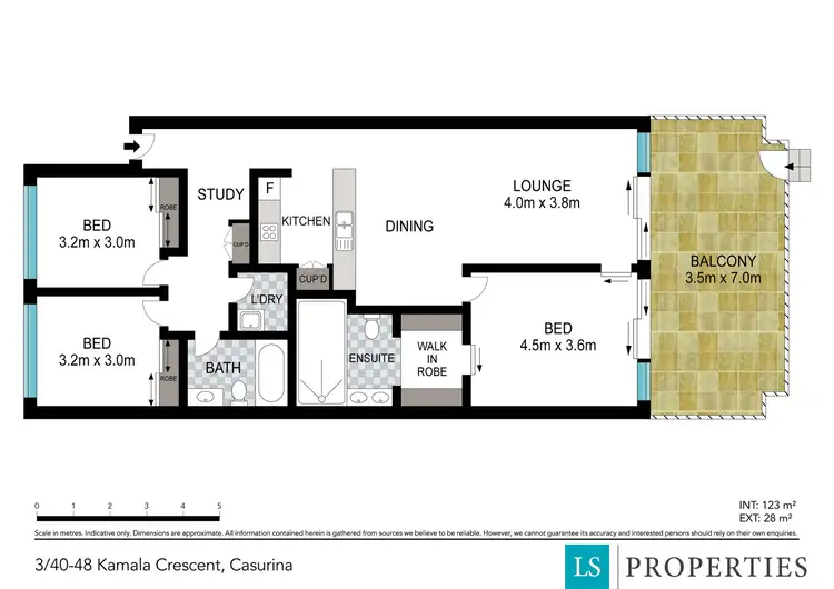 Floorplan of Homely apartment listing, 3/40-48 Kamala Crescent, Casuarina NSW 2487