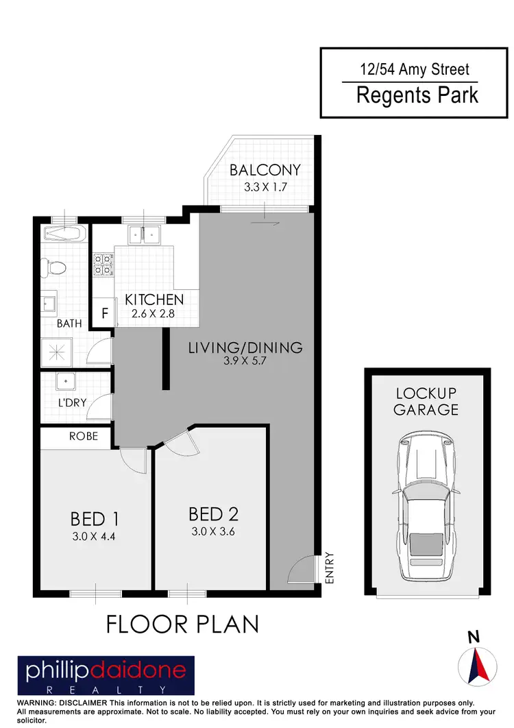Floorplan of Homely apartment listing, 12/54 Amy Street, Regents Park NSW 2143