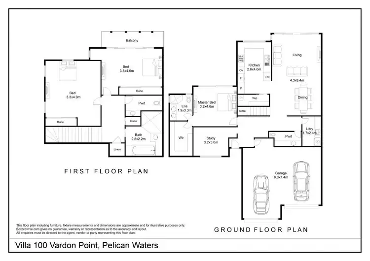 Floorplan of Homely villa listing, 100/34 Mahogany Drive, Pelican Waters QLD 4551