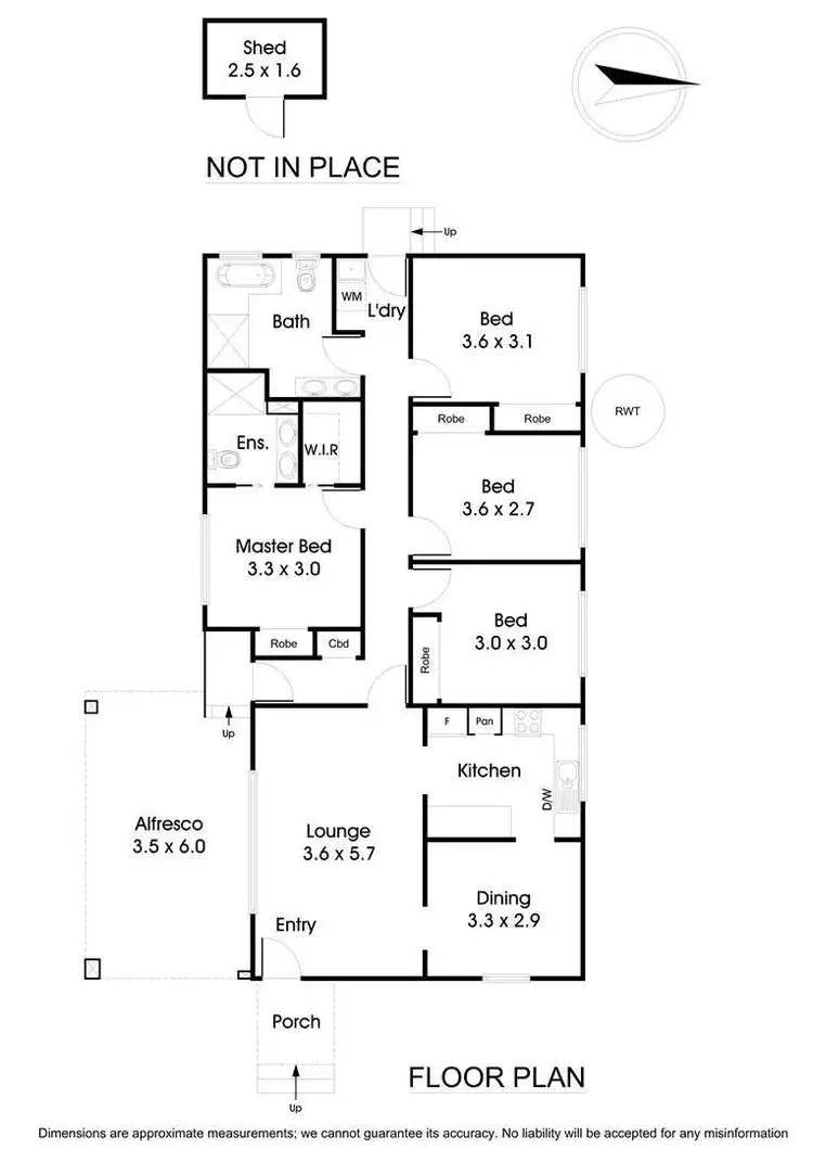 Floorplan of Homely house listing, 55 Rodney Drive, Knoxfield VIC 3180