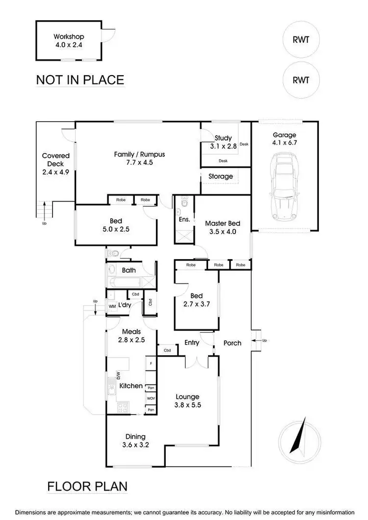 Floorplan of Homely house listing, 6 Robin Court, Wantirna VIC 3152