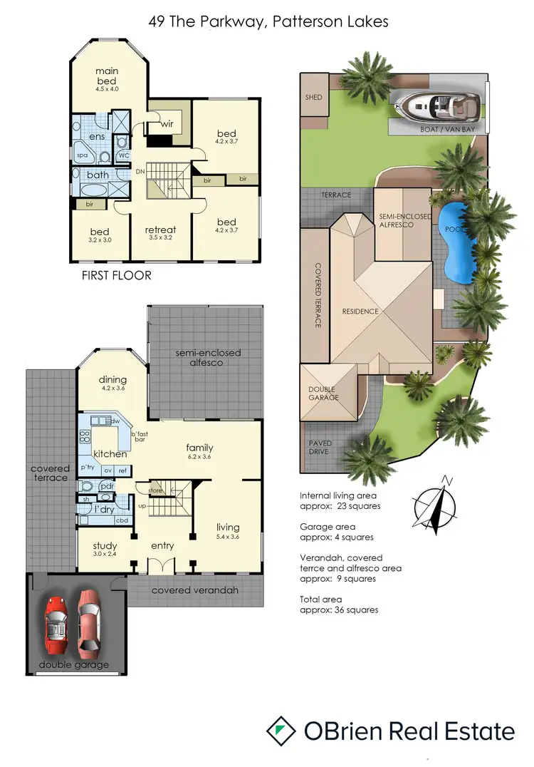 Floorplan of Homely house listing, 49 The Parkway, Patterson Lakes VIC 3197