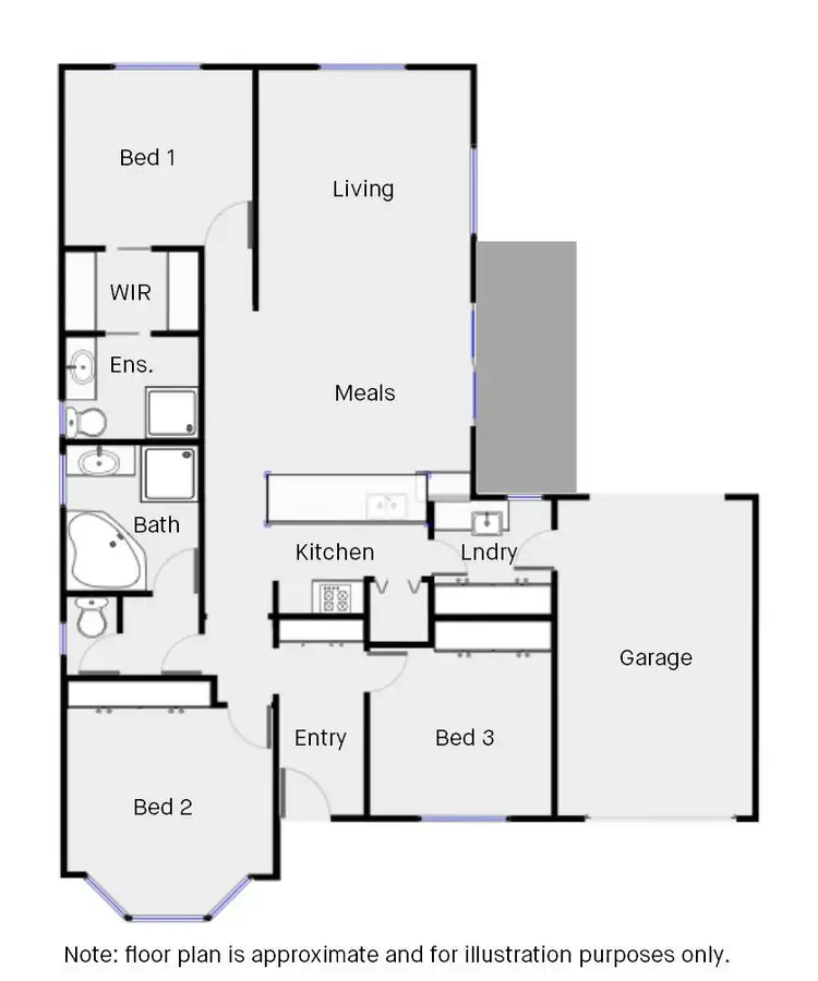 Floorplan of Homely townhouse listing, 15/265 Twelfth Street, Mildura VIC 3500