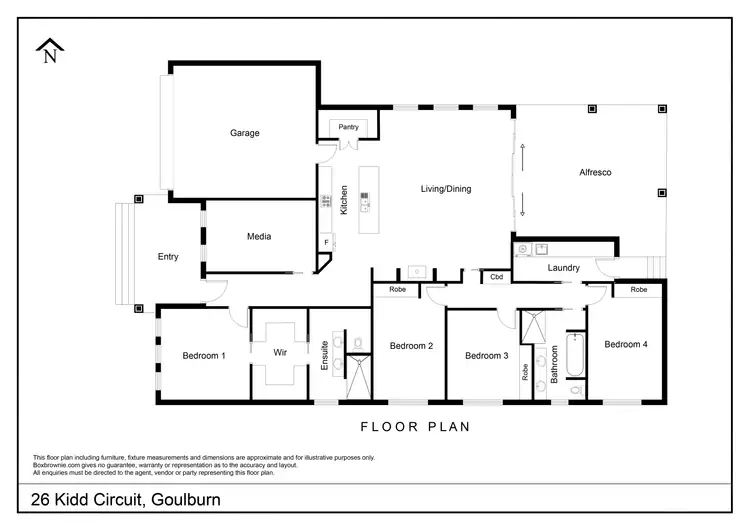 Floorplan of Homely house listing, 26 Kidd Circuit, Goulburn NSW 2580
