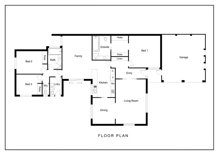 Floorplan of Homely townhouse listing, 5/51 Alexander Mackie Circuit, Isaacs ACT 2607