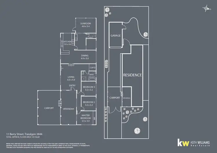 Floorplan of Homely house listing, 11 Berry Street, Traralgon VIC 3844