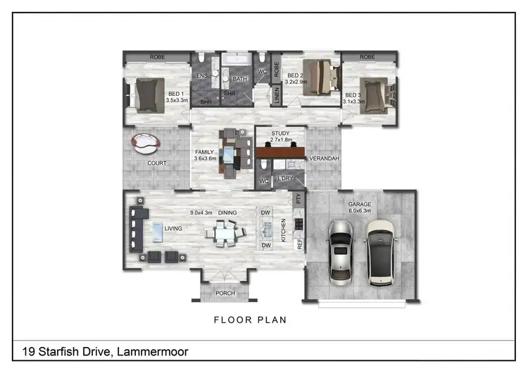 Floorplan of Homely house listing, 19 Starfish Drive, Lammermoor QLD 4703