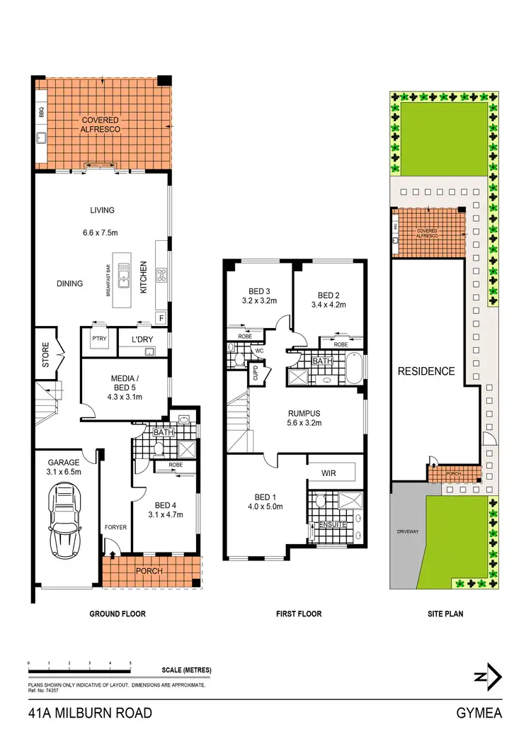 Floorplan of Homely semi-detached listing, 41A Milburn Road, Gymea NSW 2227