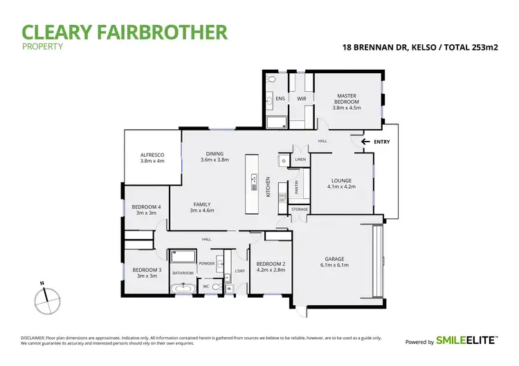 Floorplan of Homely house listing, 18 Brennan Drive, Kelso NSW 2795