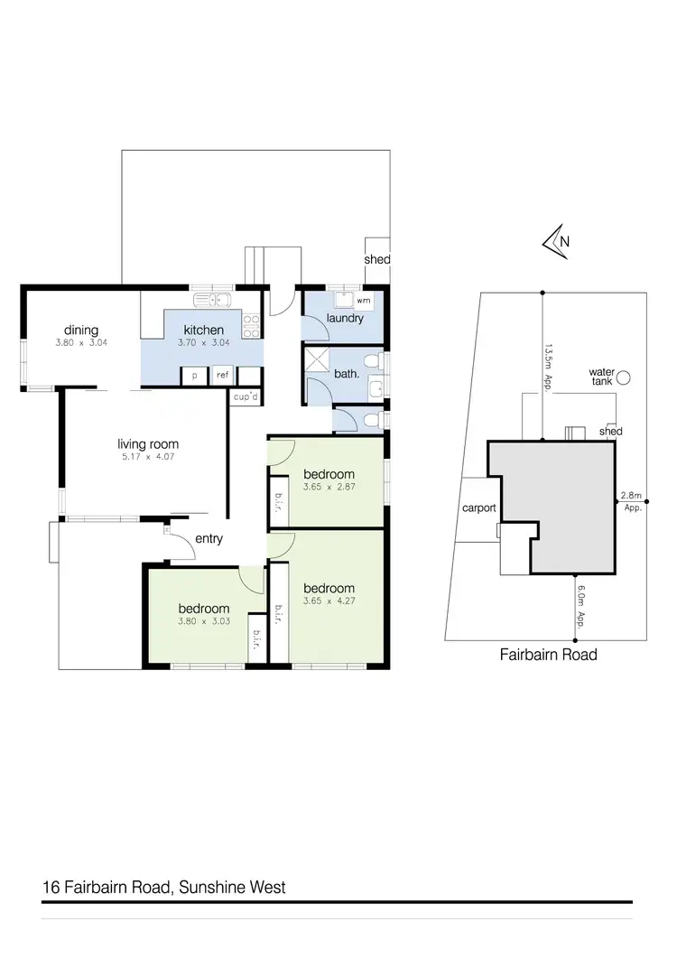Floorplan of Homely house listing, 16 Fairbairn Road, Sunshine West VIC 3020