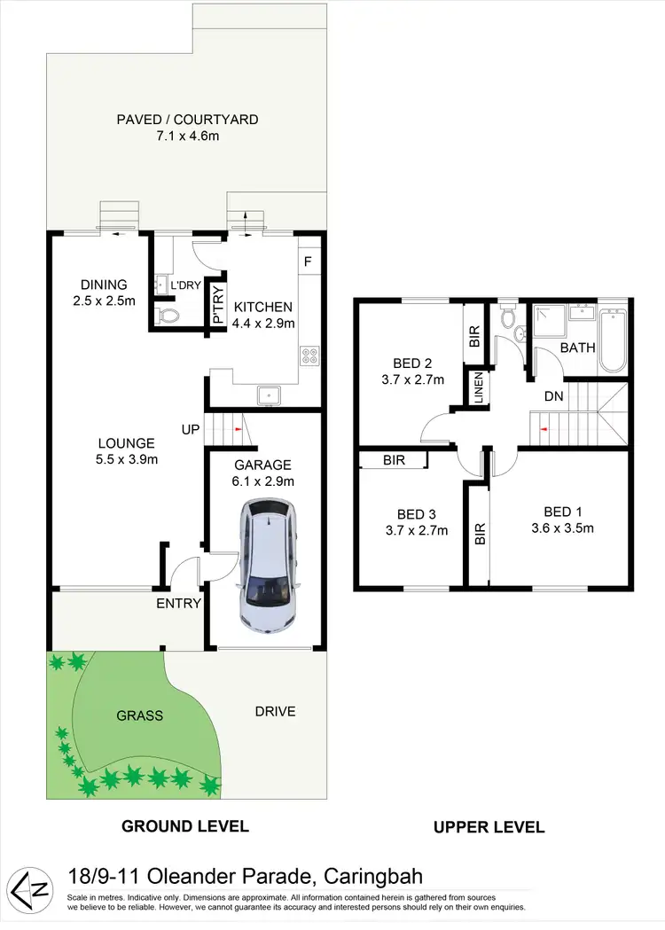 Floorplan of Homely townhouse listing, 18/9-11 Oleander Parade, Caringbah South NSW 2229