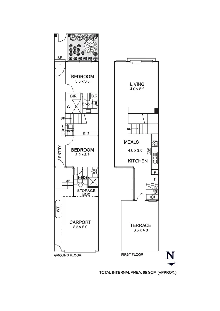 Floorplan of Homely townhouse listing, 20 Portrait Way, Coburg North VIC 3058