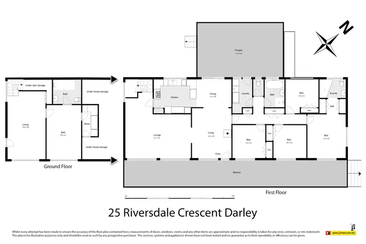 Floorplan of Homely house listing, 25 Riversdale Crescent, Darley VIC 3340