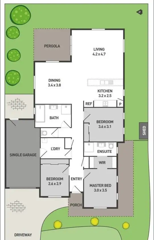 Floorplan of Homely house listing, 8 Verdon Avenue, Caroline Springs VIC 3023