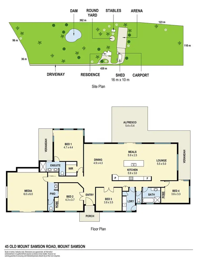 Floorplan of Homely house listing, 45 Old Mount Samson Road, Mount Samson QLD 4520