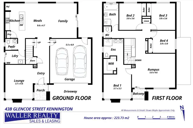 Floorplan of Homely house listing, 43B Glencoe Street, Kennington VIC 3550