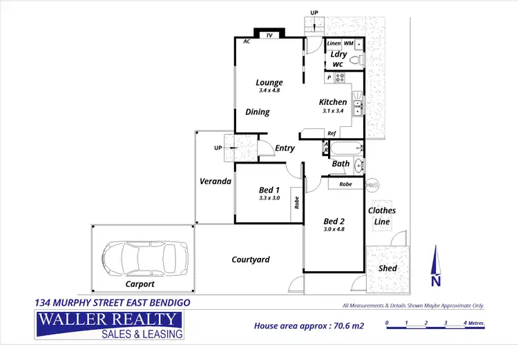 Floorplan of Homely house listing, 134 Murphy Street, East Bendigo VIC 3550