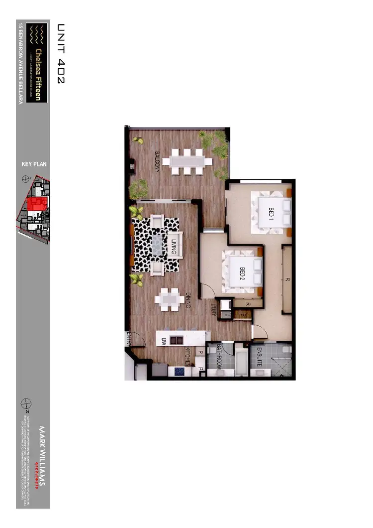 Floorplan of Homely unit listing, Level 4/15/15 Benabrow Avenue, Bellara QLD 4507