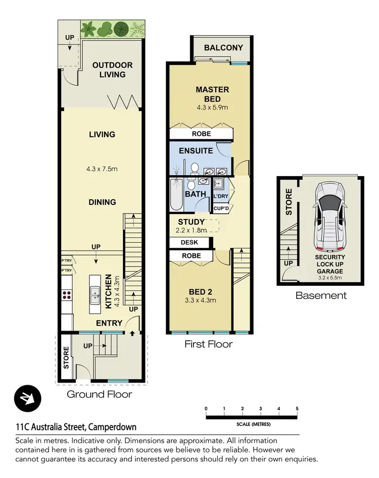 Floorplan of Homely townhouse listing, 11c Australia Street, Camperdown NSW 2050