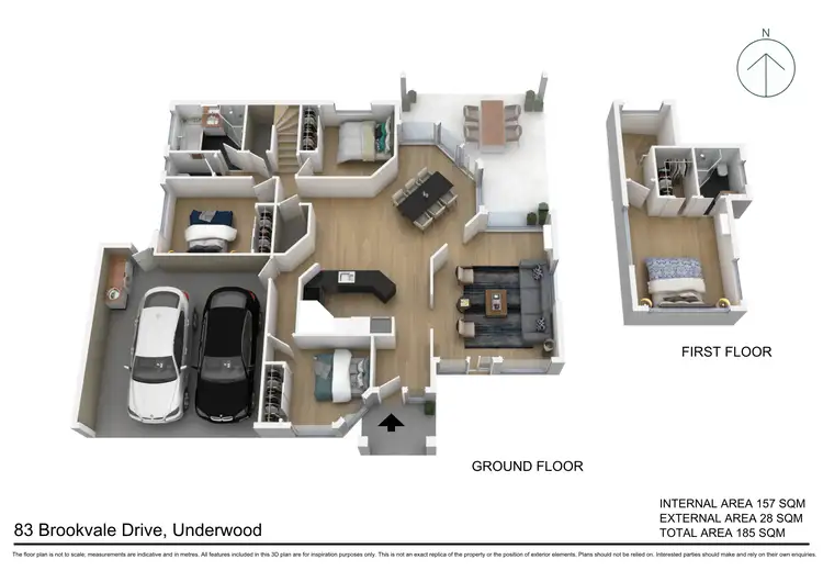 Floorplan of Homely house listing, 83 Brookvale Drive, Underwood QLD 4119