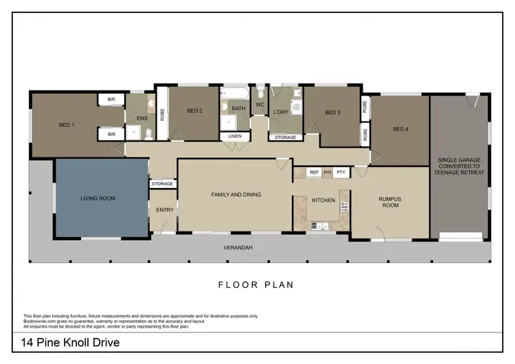 Floorplan of Homely house listing, 14 Pine Knoll Drive, Dubbo NSW 2830