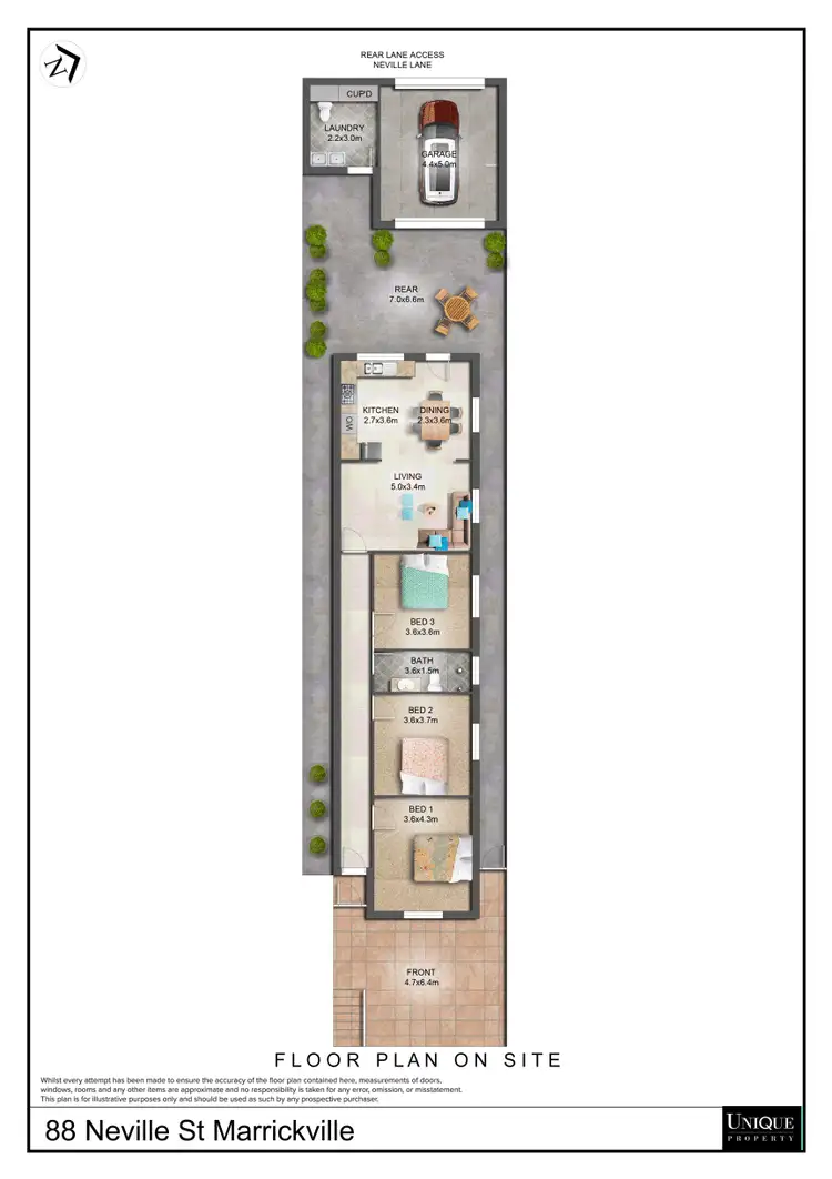 Floorplan of Homely house listing, 88 Neville Street, Marrickville NSW 2204