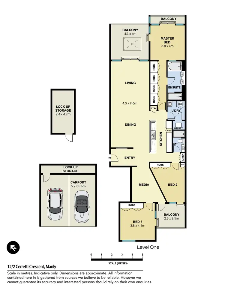 Floorplan of Homely apartment listing, 12/2 Cerretti Crescent, Manly NSW 2095
