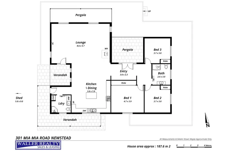 Floorplan of Homely house listing, 301 Mia Mia Road, Newstead VIC 3462