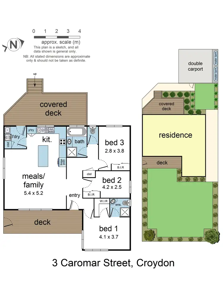 Floorplan of Homely house listing, 3 Caromar Street, Croydon VIC 3136