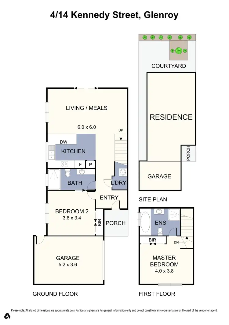 Floorplan of Homely townhouse listing, 4/14 Kennedy Street, Glenroy VIC 3046