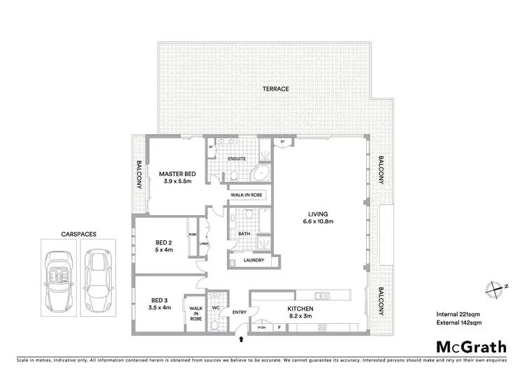 Floorplan of Homely apartment listing, 2506/2 Yarra Street, Geelong VIC 3220