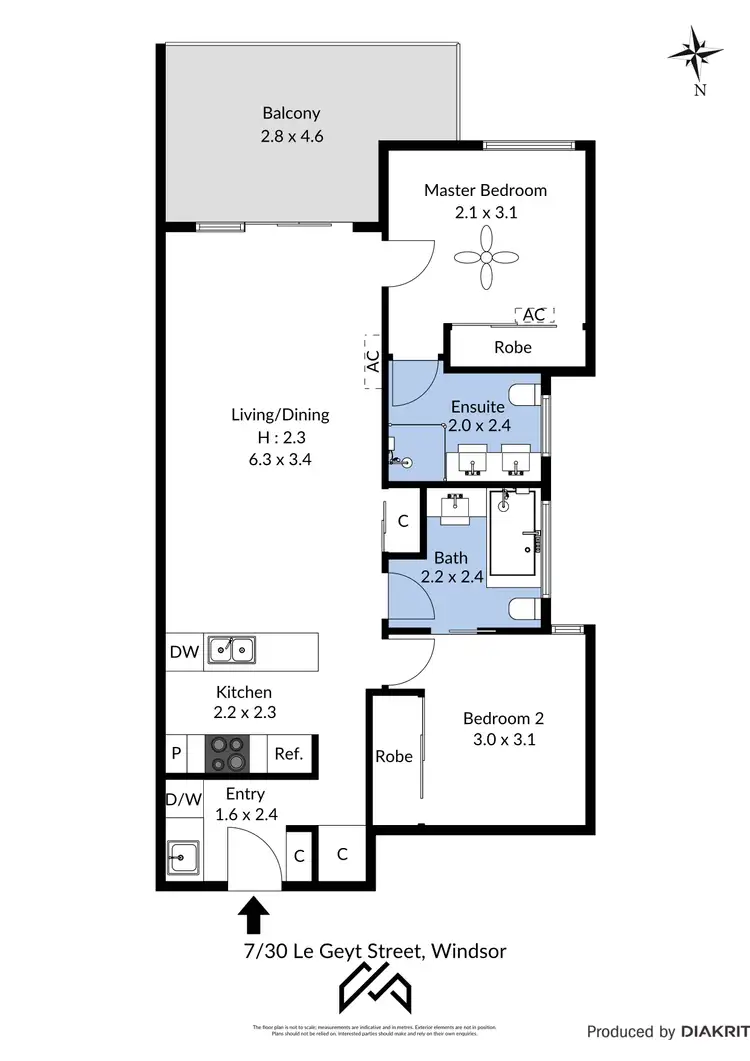 Floorplan of Homely apartment listing, 7/30 Le Geyt Street, Windsor QLD 4030